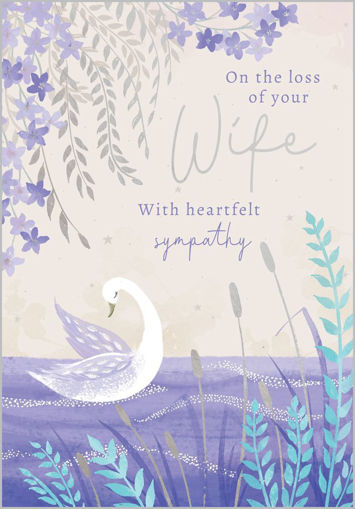 Picture of LOSS OF YOUR WIFE SYMPATHY CARD
